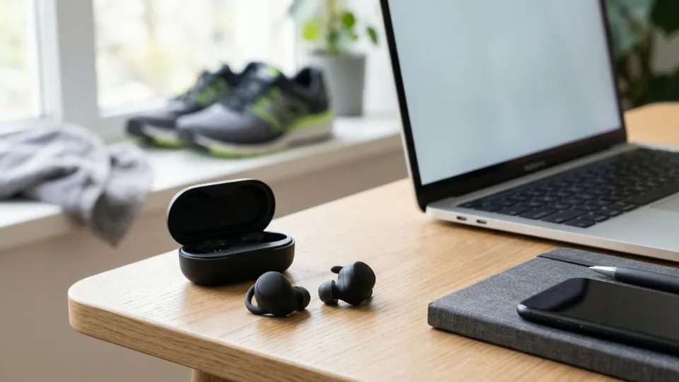 wireless earbuds secure fit no adjusting on desk setup ergonomic design stable earbuds 2026