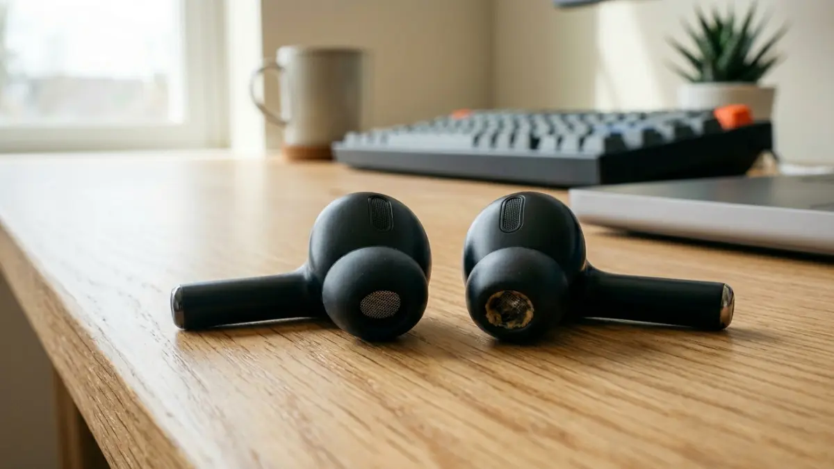 Wireless earbuds can sound different every day because of earwax, fit, seal, and listening conditions